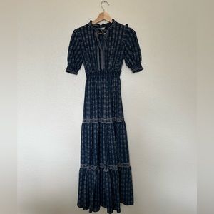 Navy Tiered Maxi Dress (Max Studio)